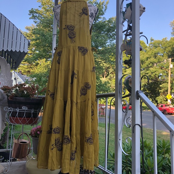 Free People RunAway Embroidered Dress Size S - Picture 5 of 6